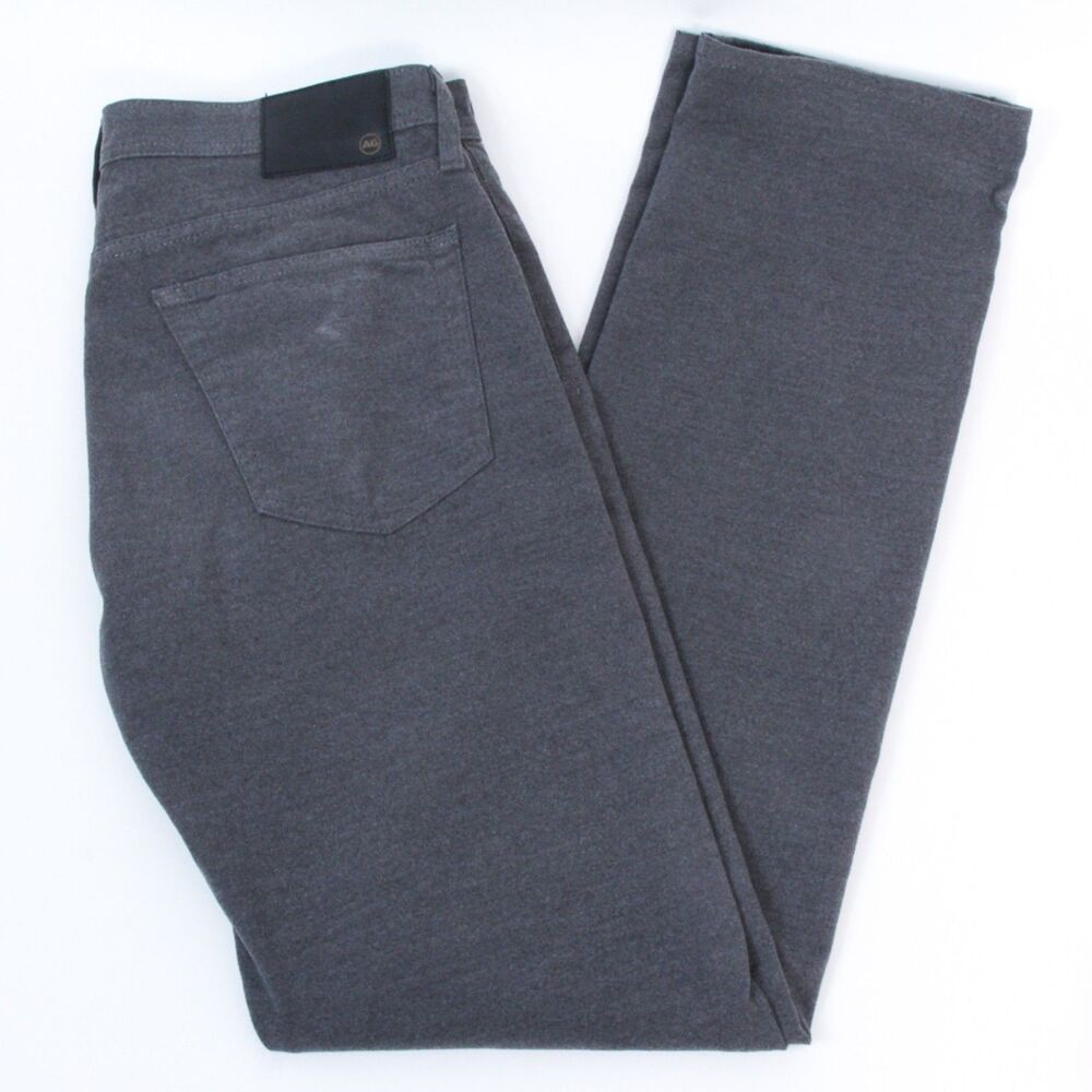 Adriano Goldschmied Mens Graduate Tailored Fit Charcoal Gray Chinos/Pants, 34W - Picture 3 of 8